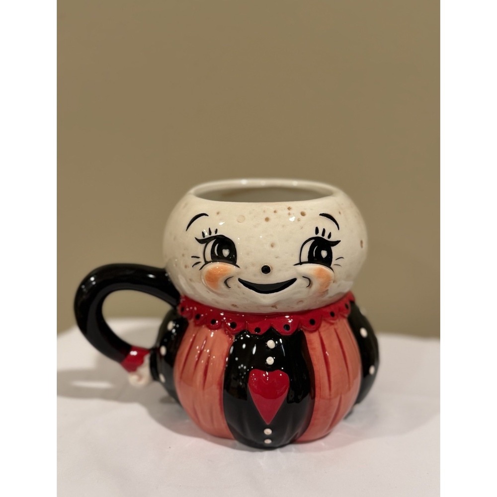 Johanna Parker Luna Moon Red Valentine's Day Heart Coffee Mug Carnival Cottage